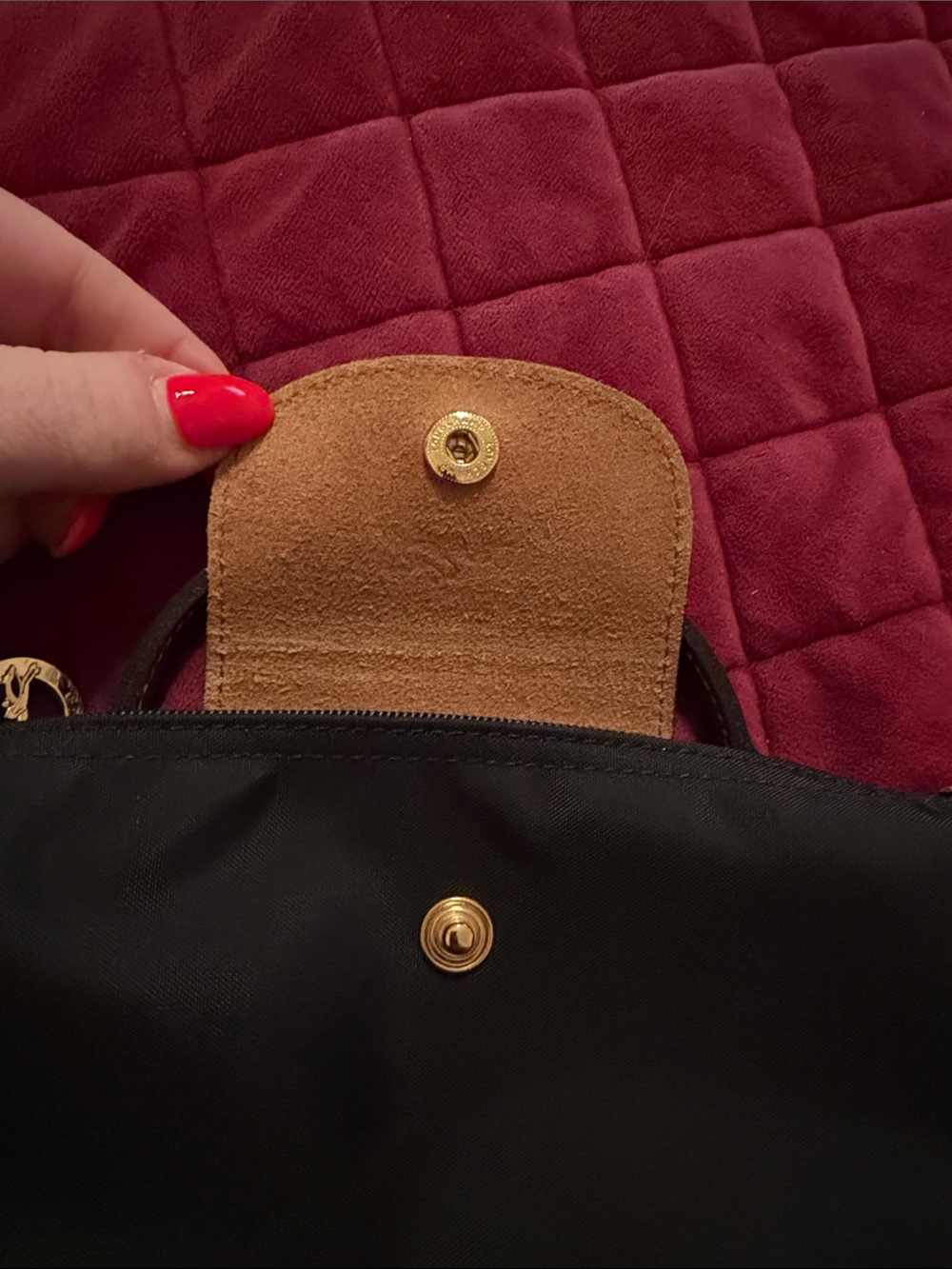 Longchamp Le Pliage Original Pouch with Handle - Picture 3 of 7